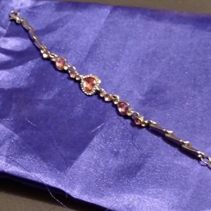 Pink heart bracelet